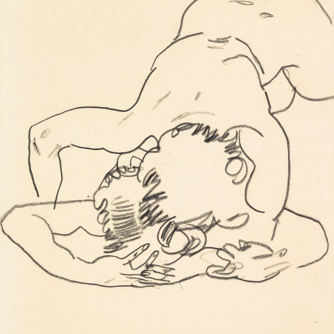 Egon Schiele — Фигура Цвай инайнандера вершлунгена