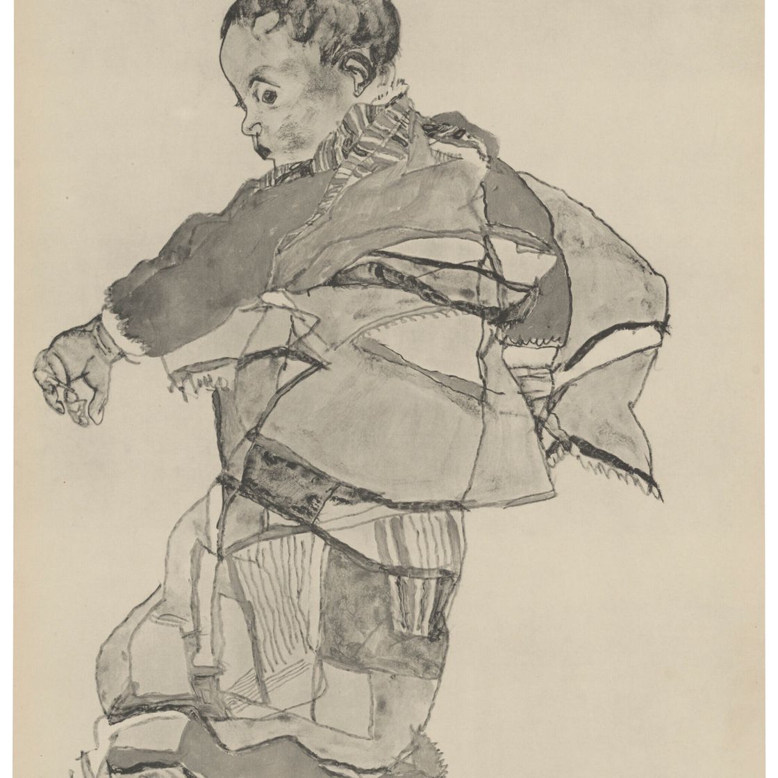 Egon Schiele — Цайхнунген Эгон Шиле/12 Блаттер в оригинале, изображение 11