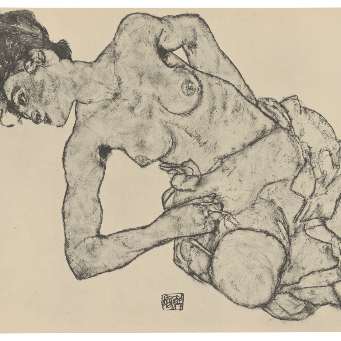 Egon Schiele — Цайхнунген Эгон Шиле/12 Блаттер в оригинале, изображение 13