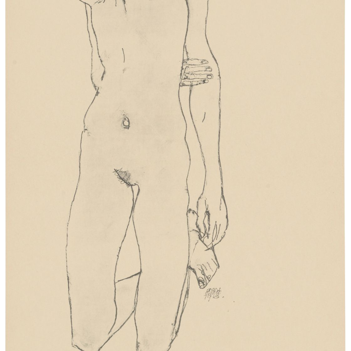 Egon Schiele — Цайхнунген Эгон Шиле/12 Блаттер в оригинале, изображение 5