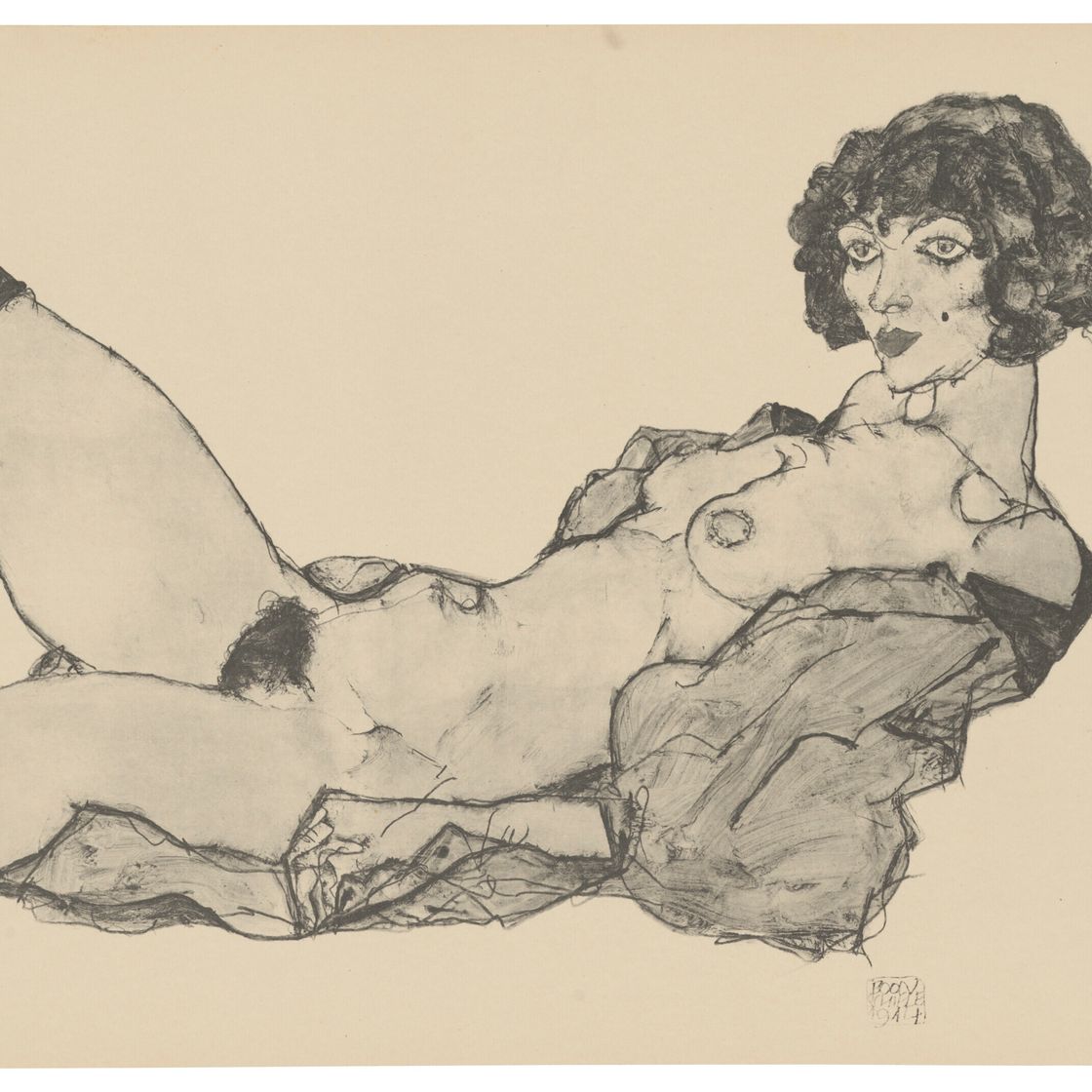 Egon Schiele — Цайхнунген Эгон Шиле/12 Блаттер в оригинале, изображение 7
