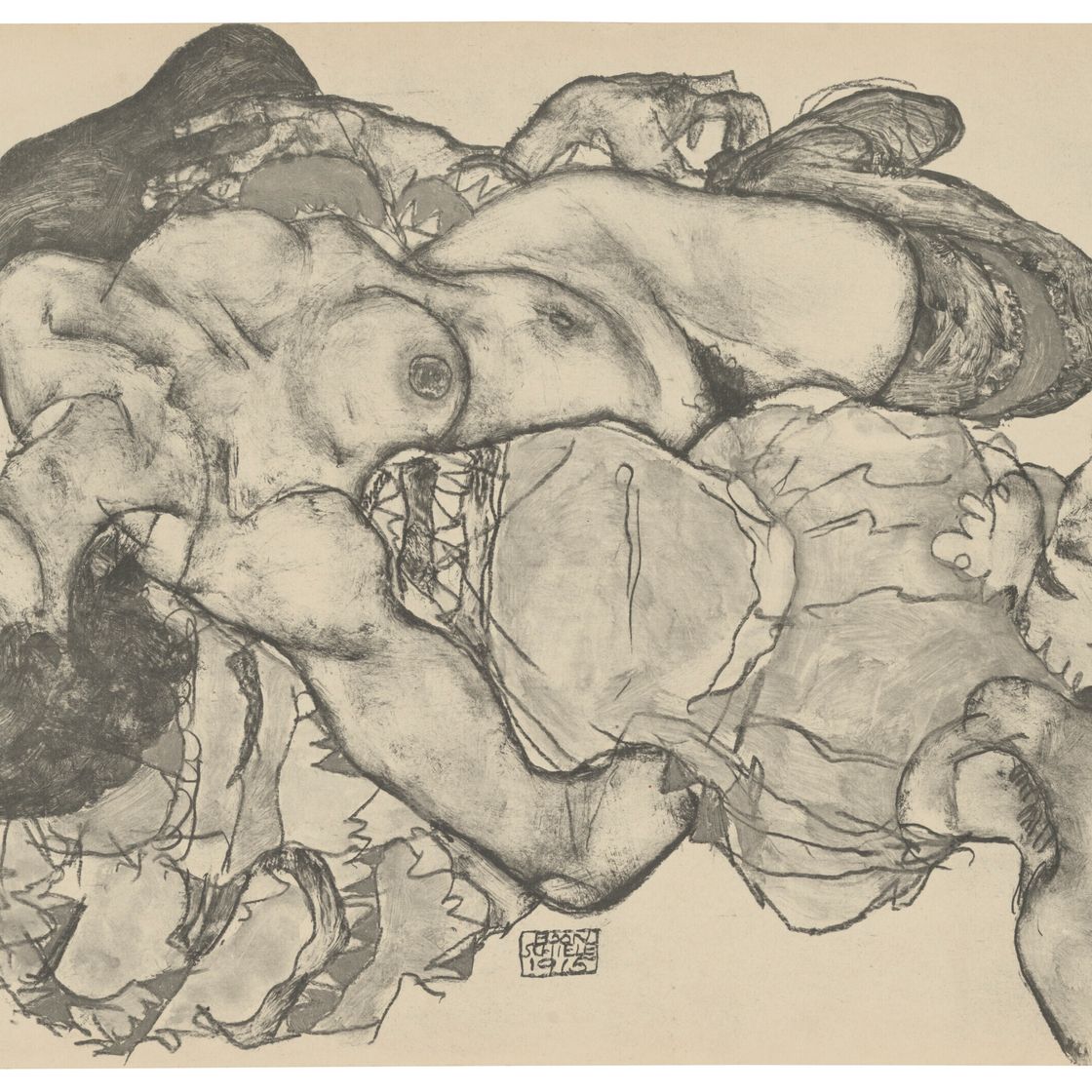 Egon Schiele — Цайхнунген Эгон Шиле/12 Блаттер в оригинале, изображение 9