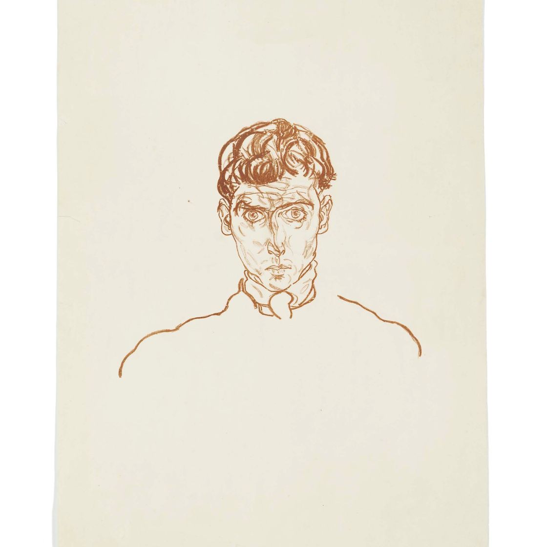 Egon Schiele — Портрет Пэрис фон Гютерсло, из Графической мастерской Эгона Шиле, Вена (Каллир 16)