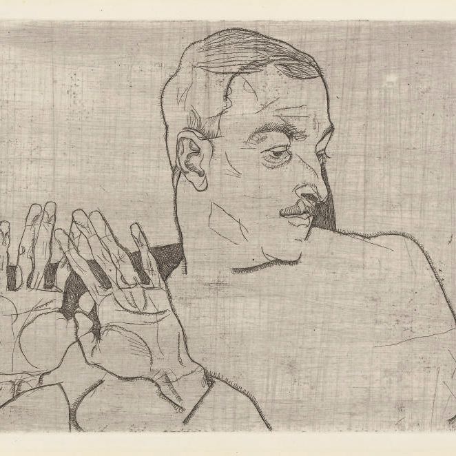 Egon Schiele — Портрет Артура Ресслера (Каллир 8)