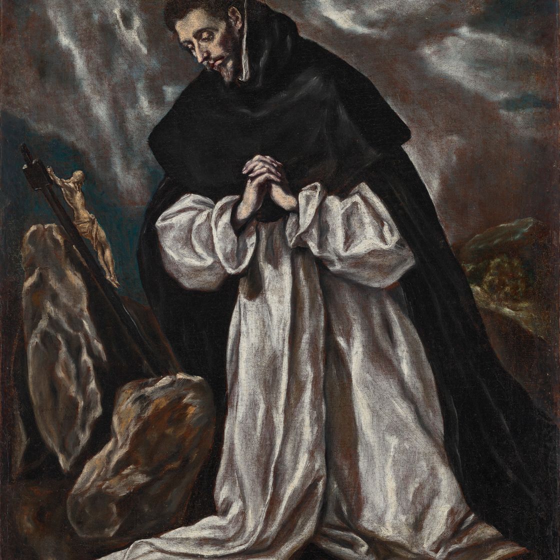 El Greco — Святой Доминик в молитве