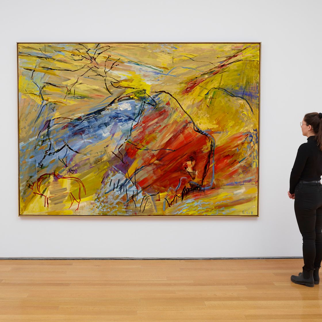 Elaine de Kooning — Красный бизон/Синяя лошадь, изображение 6