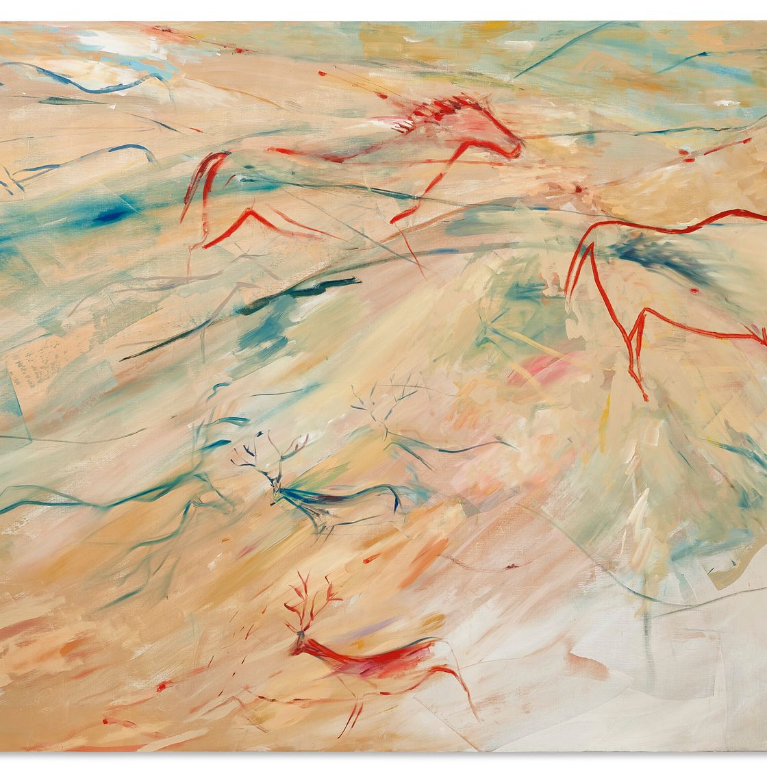 Elaine de Kooning — Песчаная стена (пещера №54), изображение 1