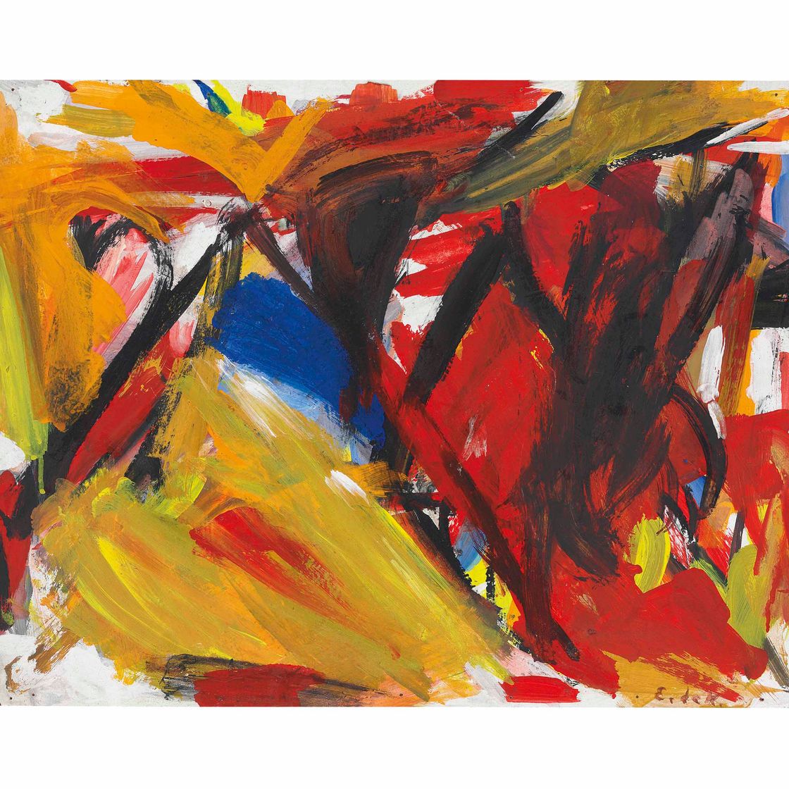 Elaine de Kooning — Бычья абстракция