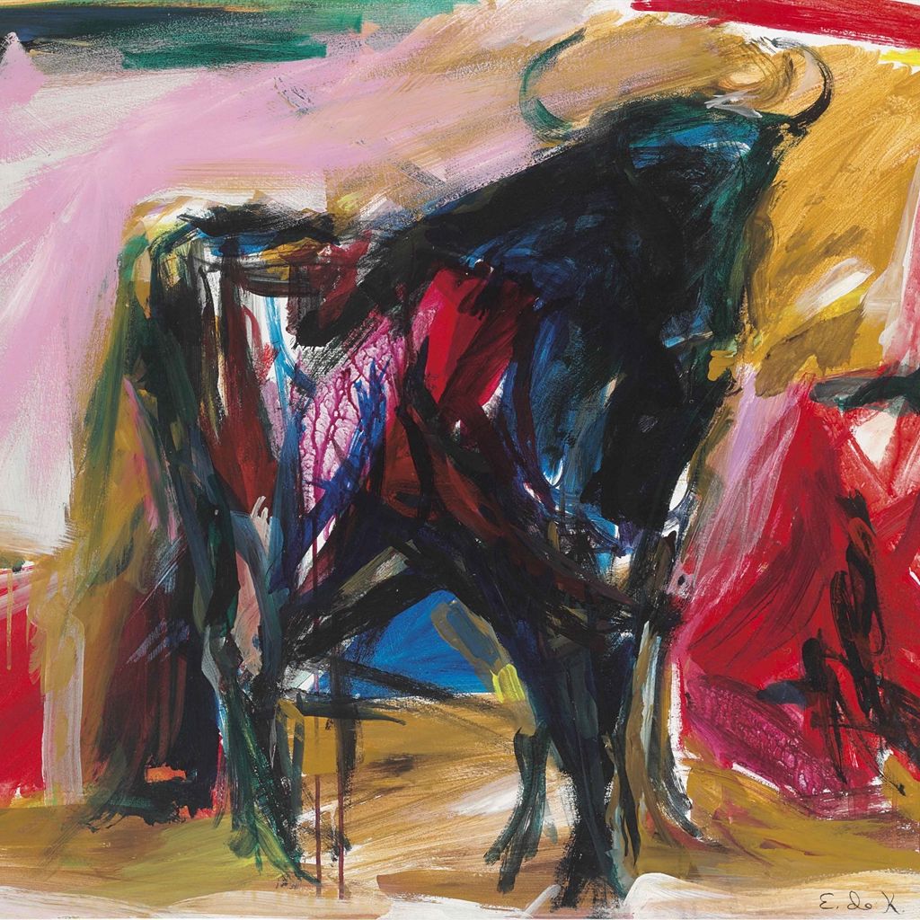 Elaine de Kooning — Стоящий бык №2