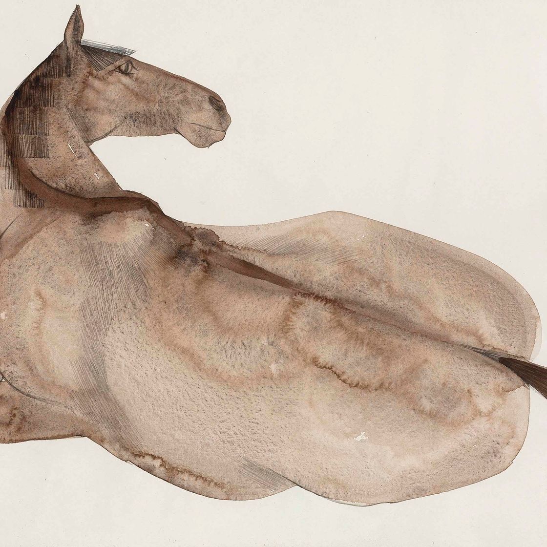Elisabeth Frink — Лежащая лошадь
