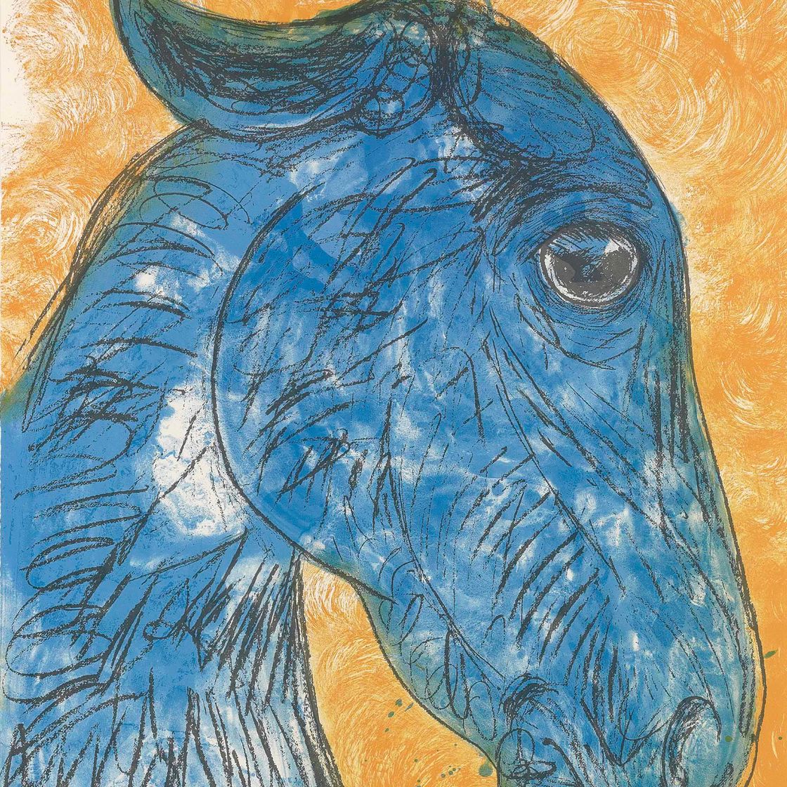 Elisabeth Frink — Синяя лошадиная голова (Мудрец 142)