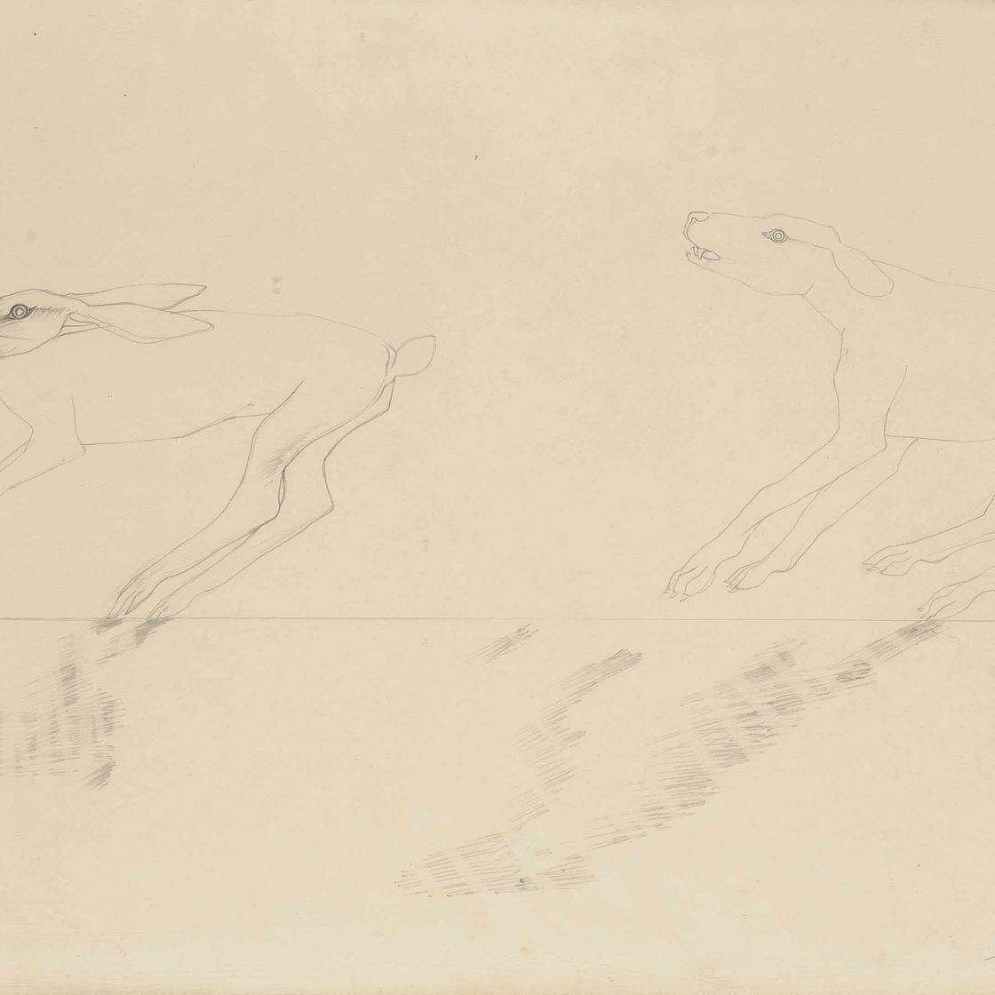 Elisabeth Frink — Заяц и гончая