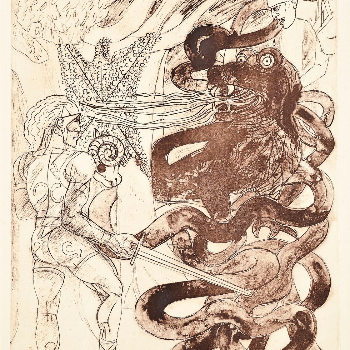 Elisabeth Frink — Дети богов: Пять табличек (Мудрец 146, 148, 150-152), изображение 3