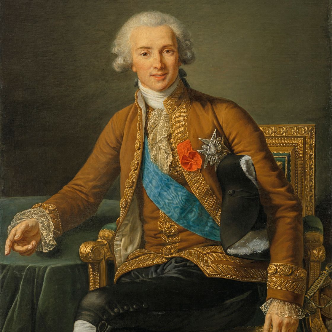 Elisabeth Louise Vigée Le Brun — Портрет Жозефа Гиацинта Франсуа-де-Поля де Риго, графа де Водрейля (1740-1817), ассис данс ун Фотейль, изображение 1