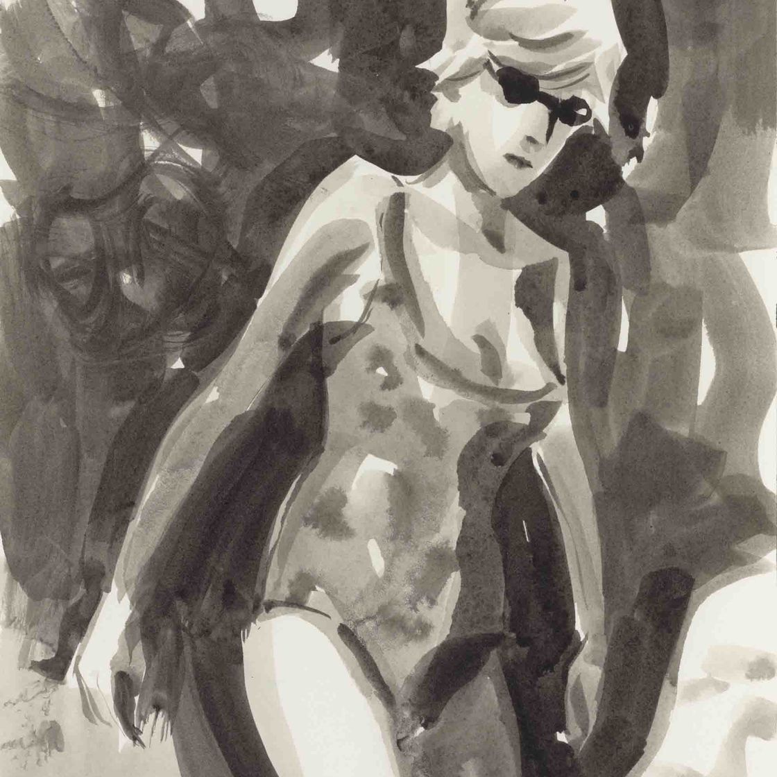 Elizabeth Peyton — Диана на пляже