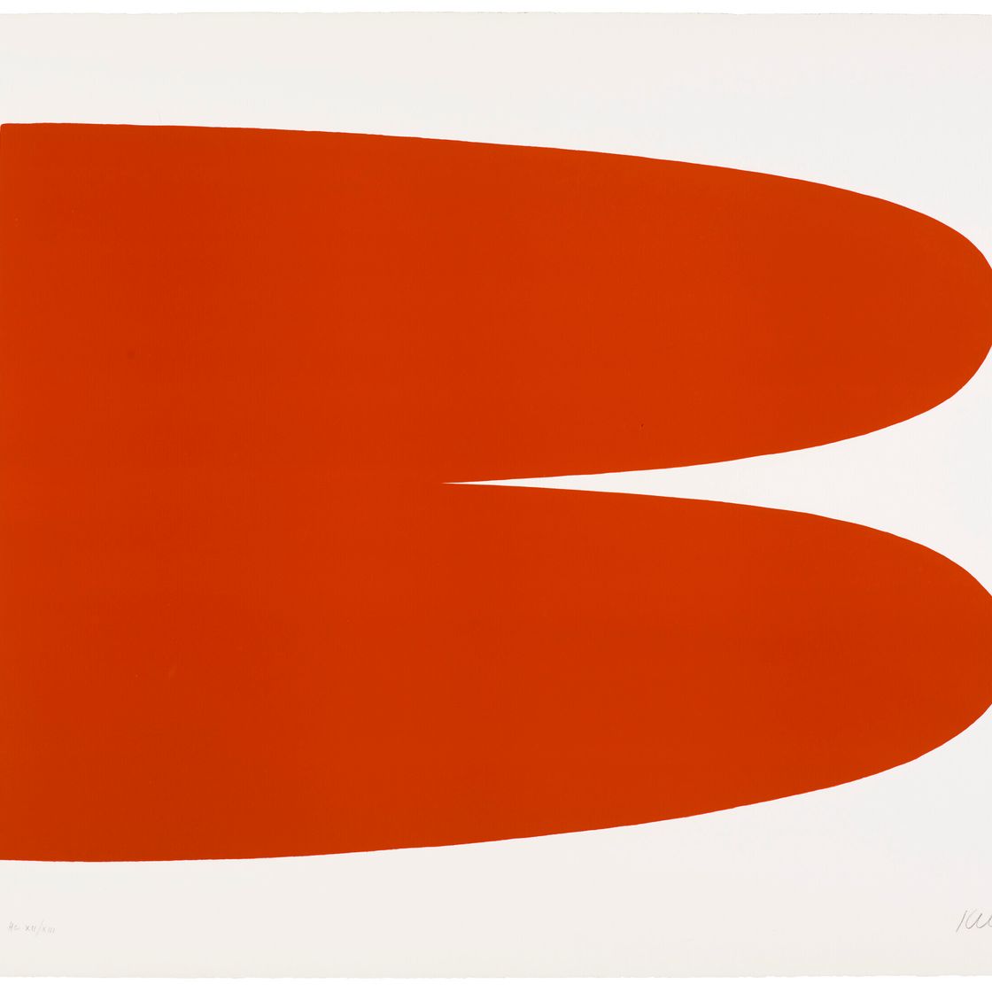Ellsworth Kelly — Красно-оранжевый (Rouge-Orange) из сюиты из двадцати семи цветных литографий