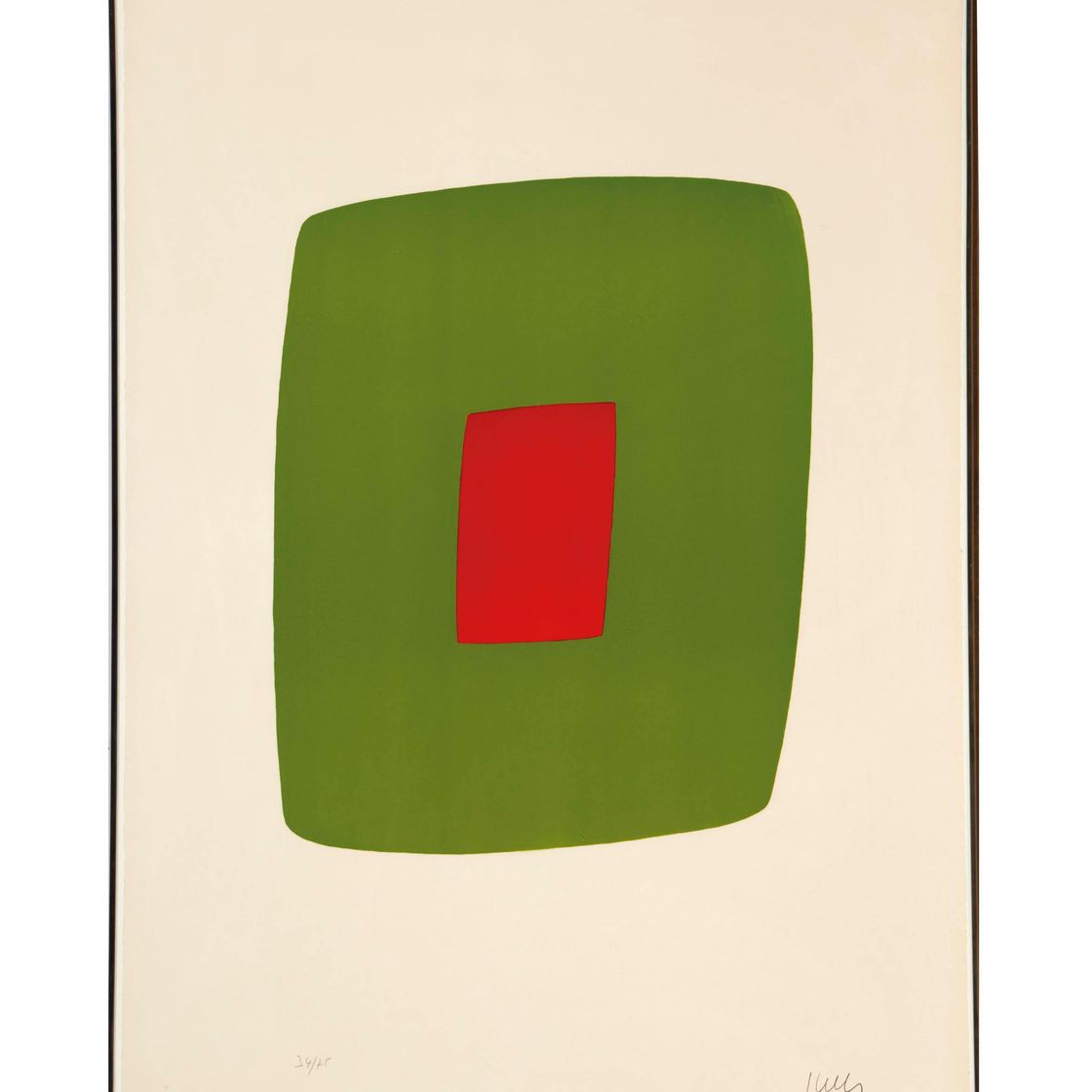 Ellsworth Kelly — Зеленый с красным (A. 11)