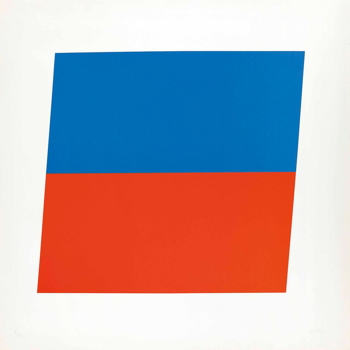 Ellsworth Kelly — Синий/Красно-оранжевый