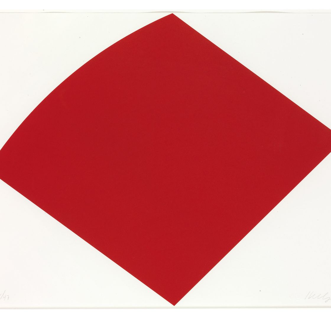 Ellsworth Kelly — Красная кривая