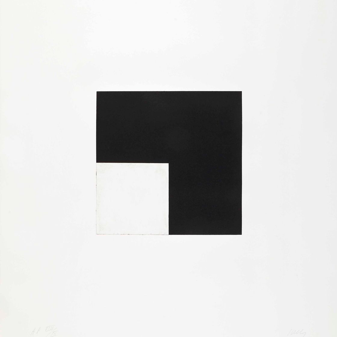 Ellsworth Kelly — Квадрат с черным, из серии Concorde