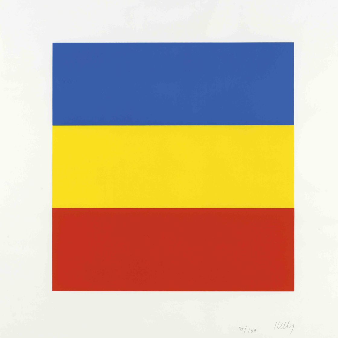 Ellsworth Kelly — Синий/Желтый/Красный (без названия) (A. 91)