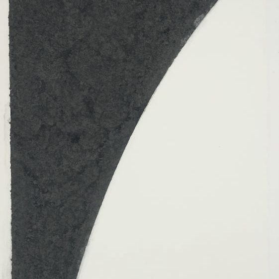Ellsworth Kelly — Изображение I на цветной бумаге (белая кривая с черным I), из изображений на цветной бумаге (A. 141)