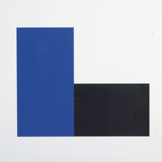 Ellsworth Kelly — Синий с черным I (A. 97)