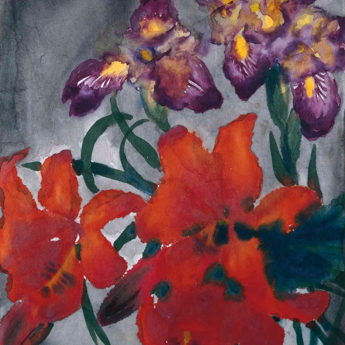 Emil Nolde — Цветущий рот и фиалковый цвет Блютеня