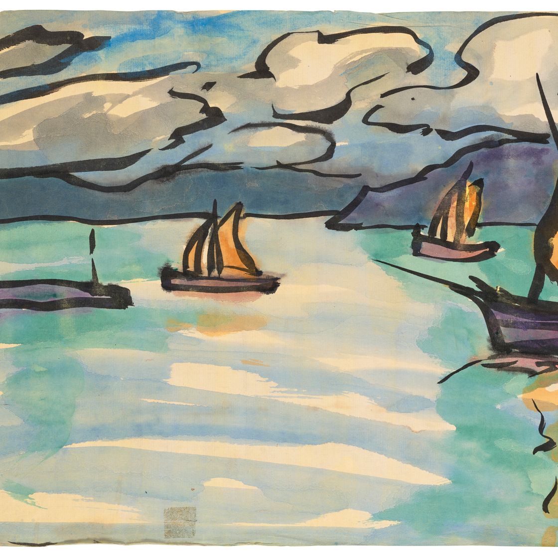 Emil Nolde — Сегельшиффе-им-фьорд, изображение 2