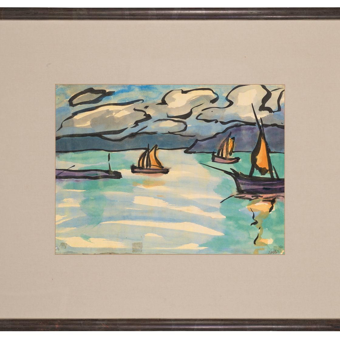 Emil Nolde — Сегельшиффе-им-фьорд, изображение 4