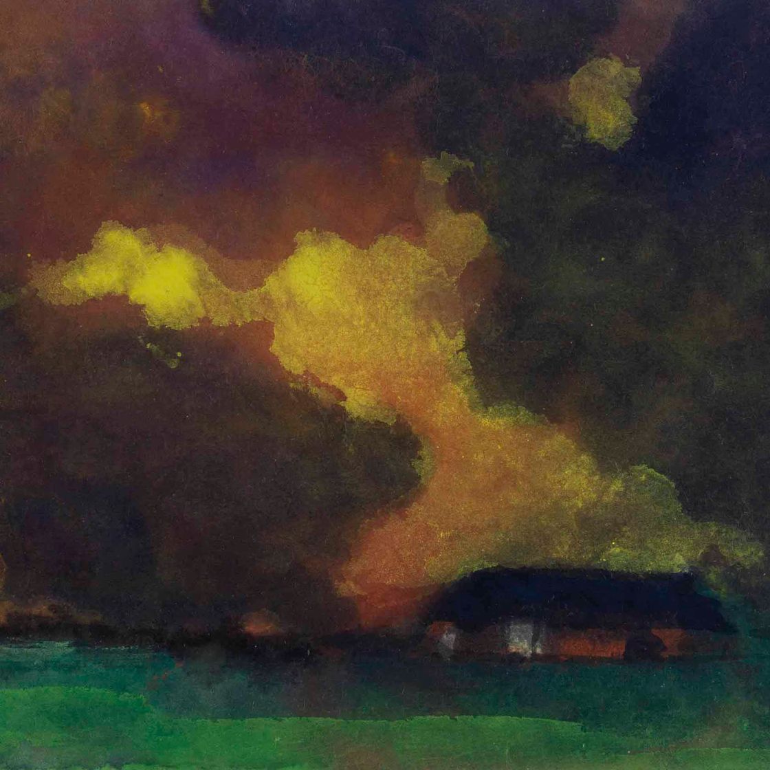 Emil Nolde — Маршландшафт и Бауэрнхоф в горах Химмель, Зеебюлл