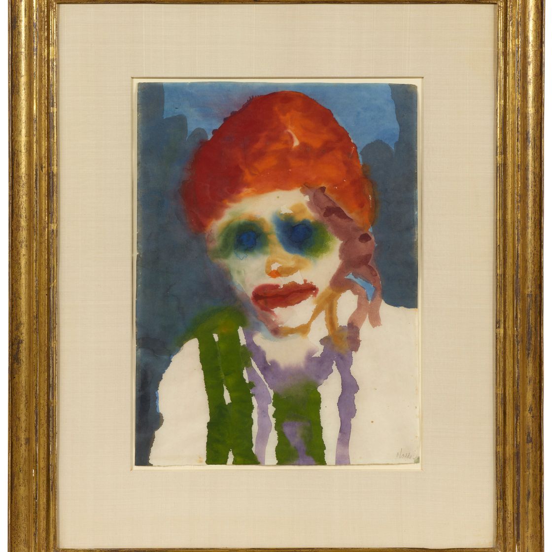 Emil Nolde — Фрау мит ротер Копфбедекунг, изображение 2