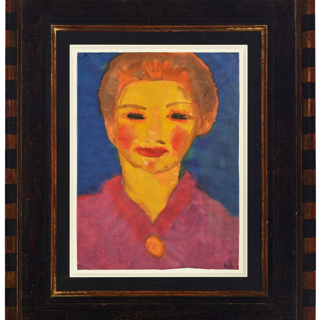Emil Nolde — Портрет молодой дамы, изображение 2