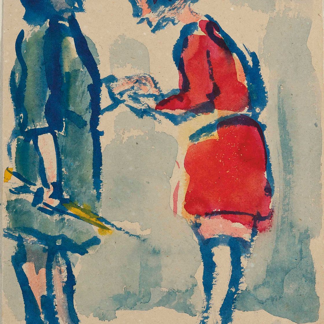 Emil Nolde — Театральная зона, цвей Медхен