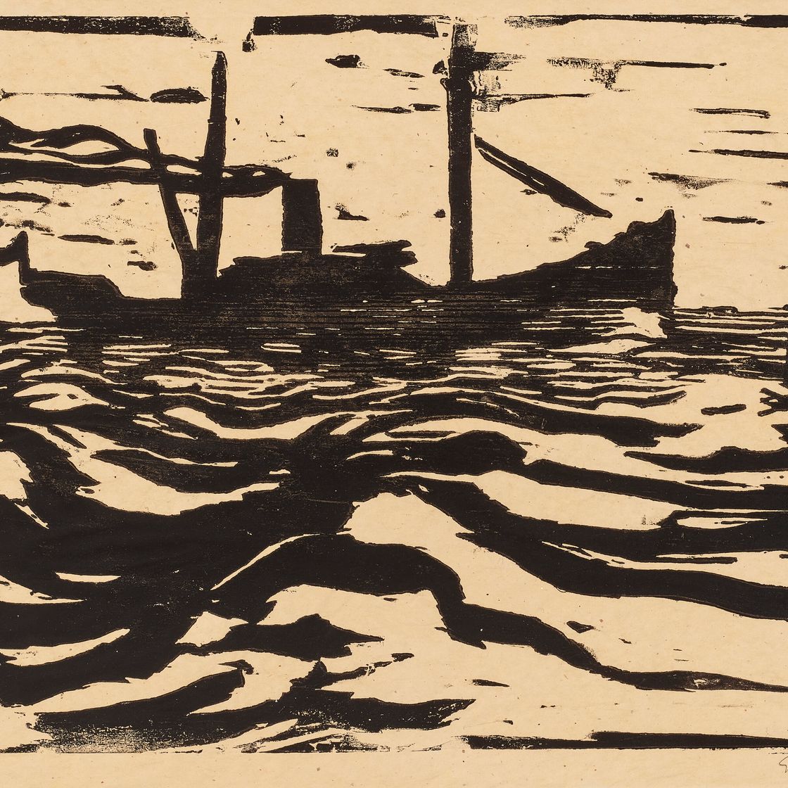 Emil Nolde — Фишдампфер (рыболовецкий пароход), изображение 1