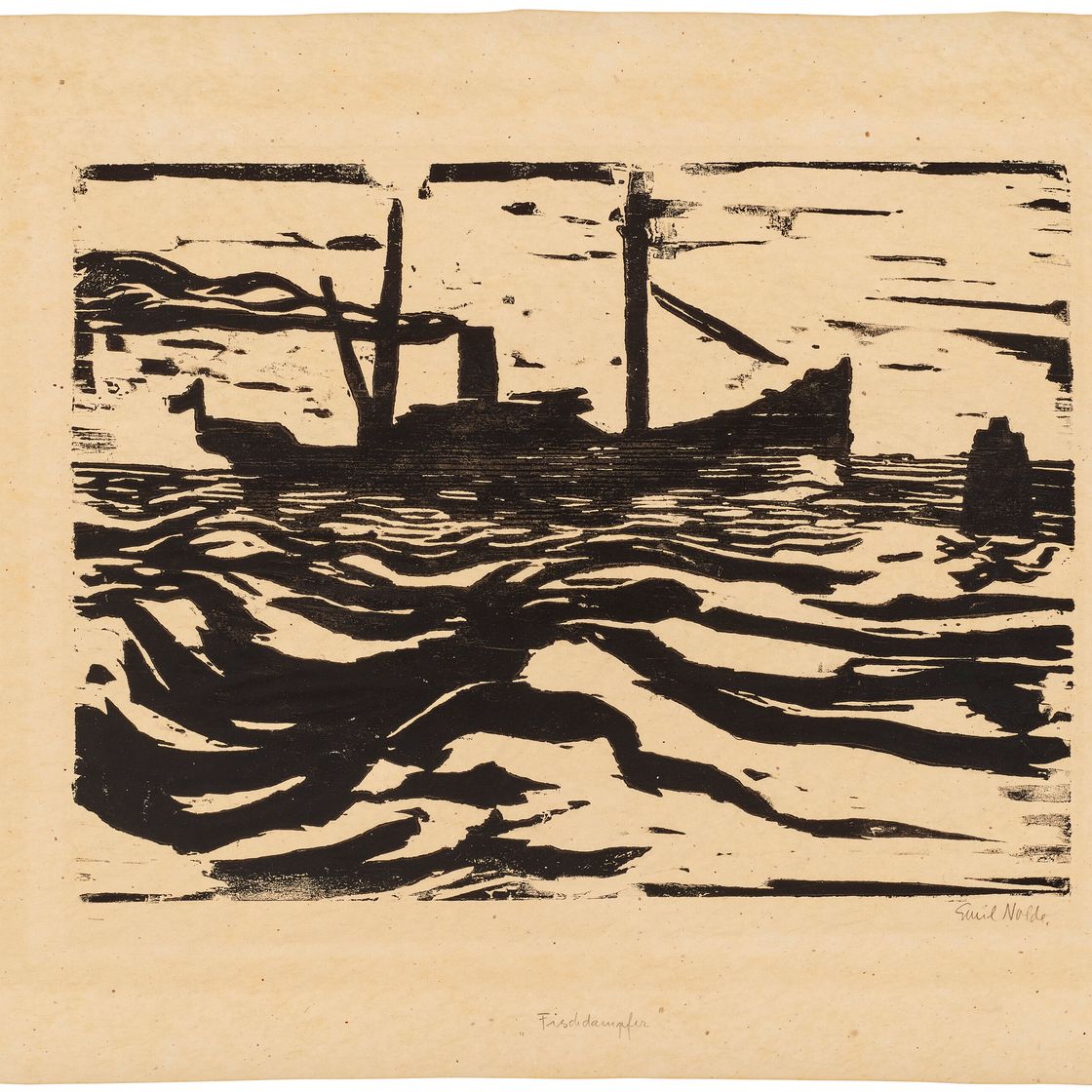 Emil Nolde — Фишдампфер (рыболовецкий пароход), изображение 3