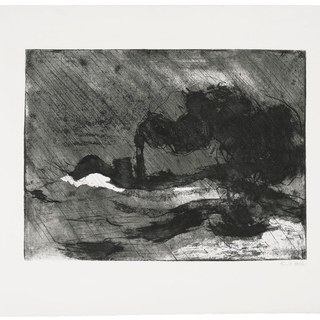 Emil Nolde — Дампфер (groß, dunkel), Пароварка (Большая темная), изображение 1