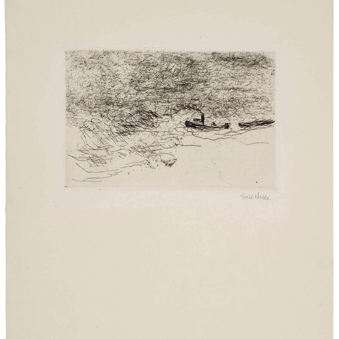 Emil Nolde — Шлеппер (буксирное судно)