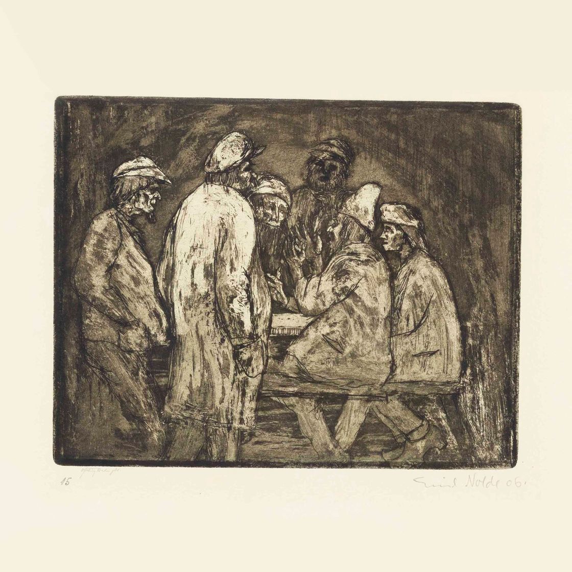 Emil Nolde — Школьное общество (S. & M. 38)
