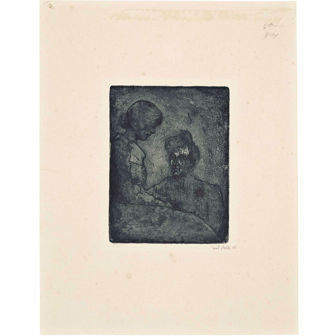 Emil Nolde — Цвей Фрауен (Schiefler & Mosel, 28 В)
