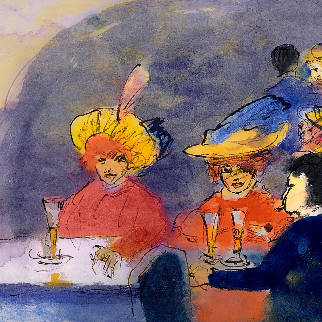 Emil Nolde — Я в кафе, изображение 1