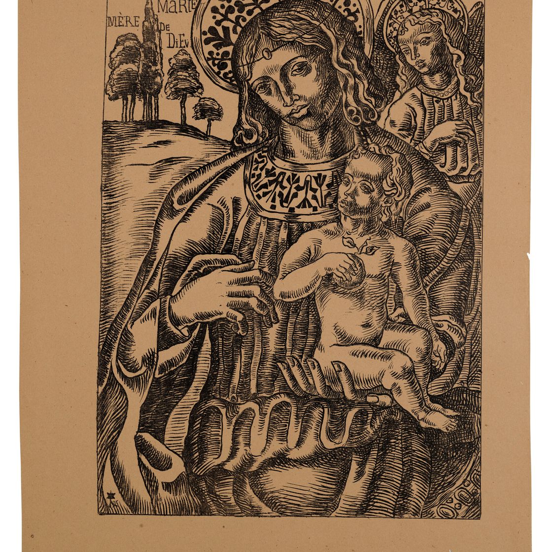 Émile Bernard — Святая Мария, Мать Небесная