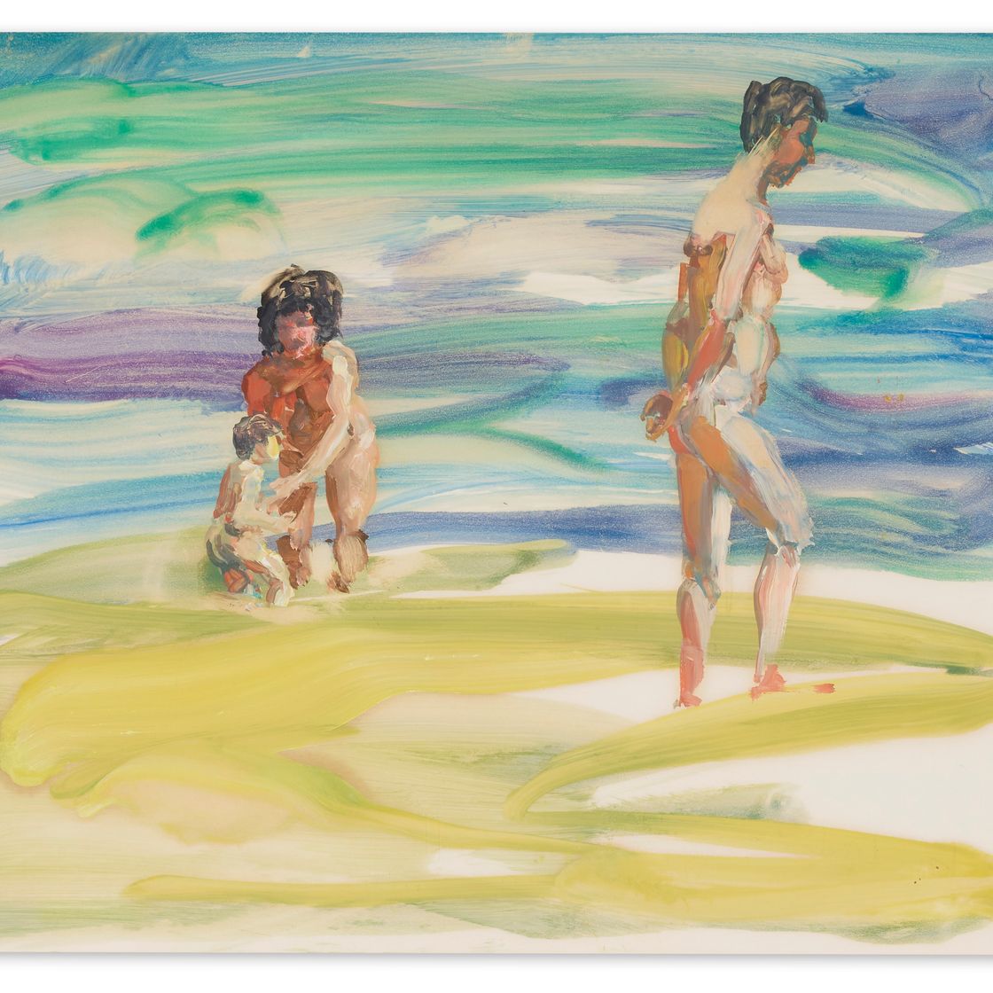 Eric Fischl — Без названия (Пляжная сцена)