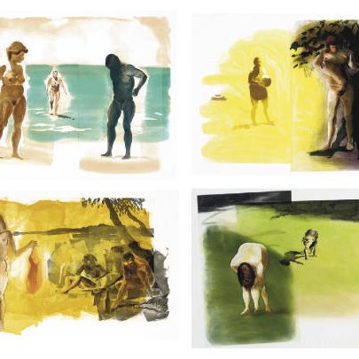 Eric Fischl — (Собака, Пляж, Скаты и Внутренняя камера)