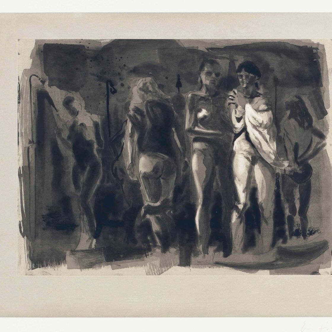 Eric Fischl — Душ, выходящий на пляж и душевая кабина