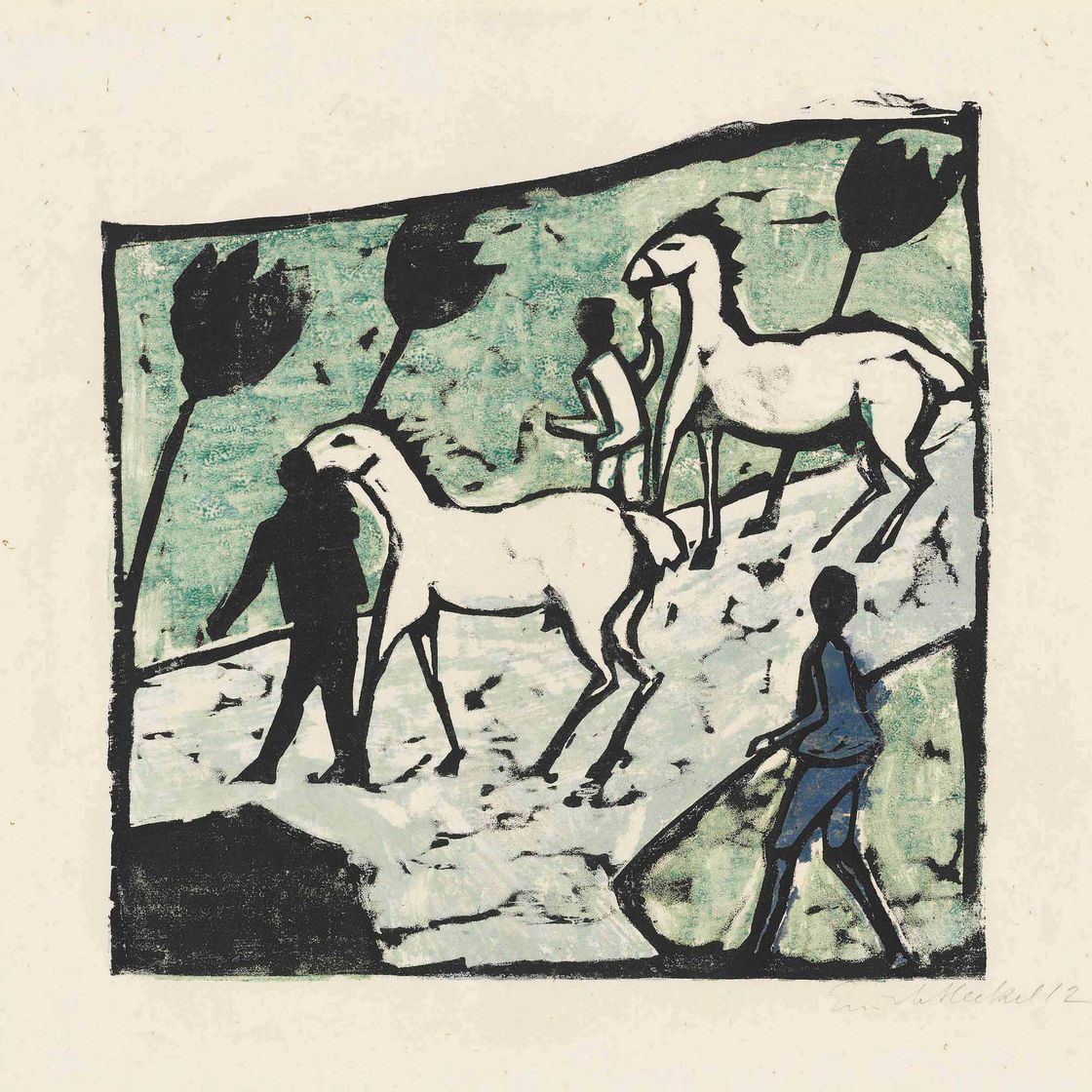 Erich Heckel — Вайссе Пферде