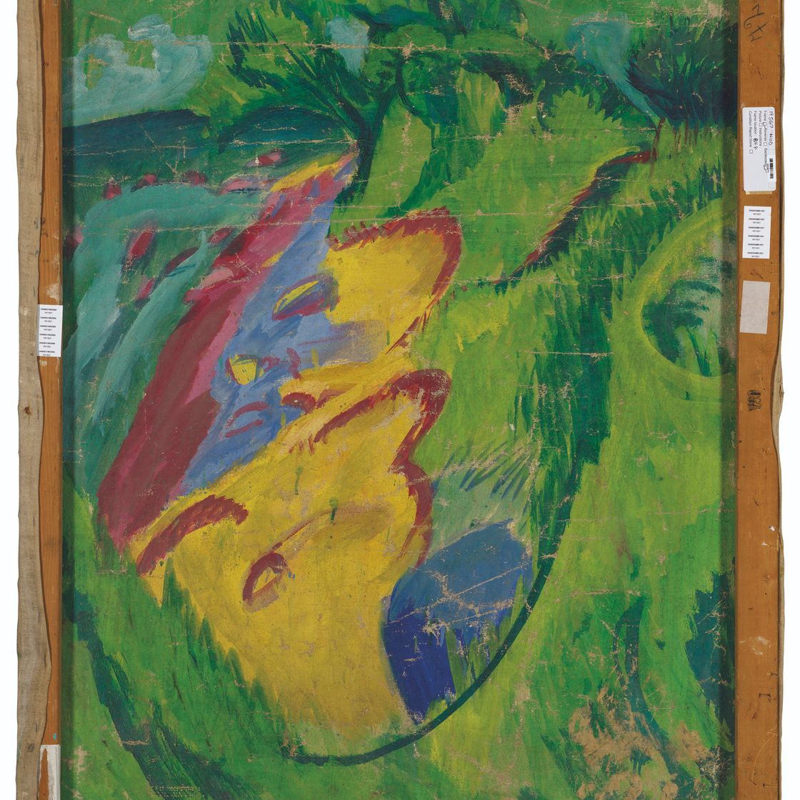 Ernst Ludwig Kirchner — Сертигуег-и-Соммер (справа); Фемарнк - и-сте-мит-гр-и-нем-Химмель (сзади), изображение 3