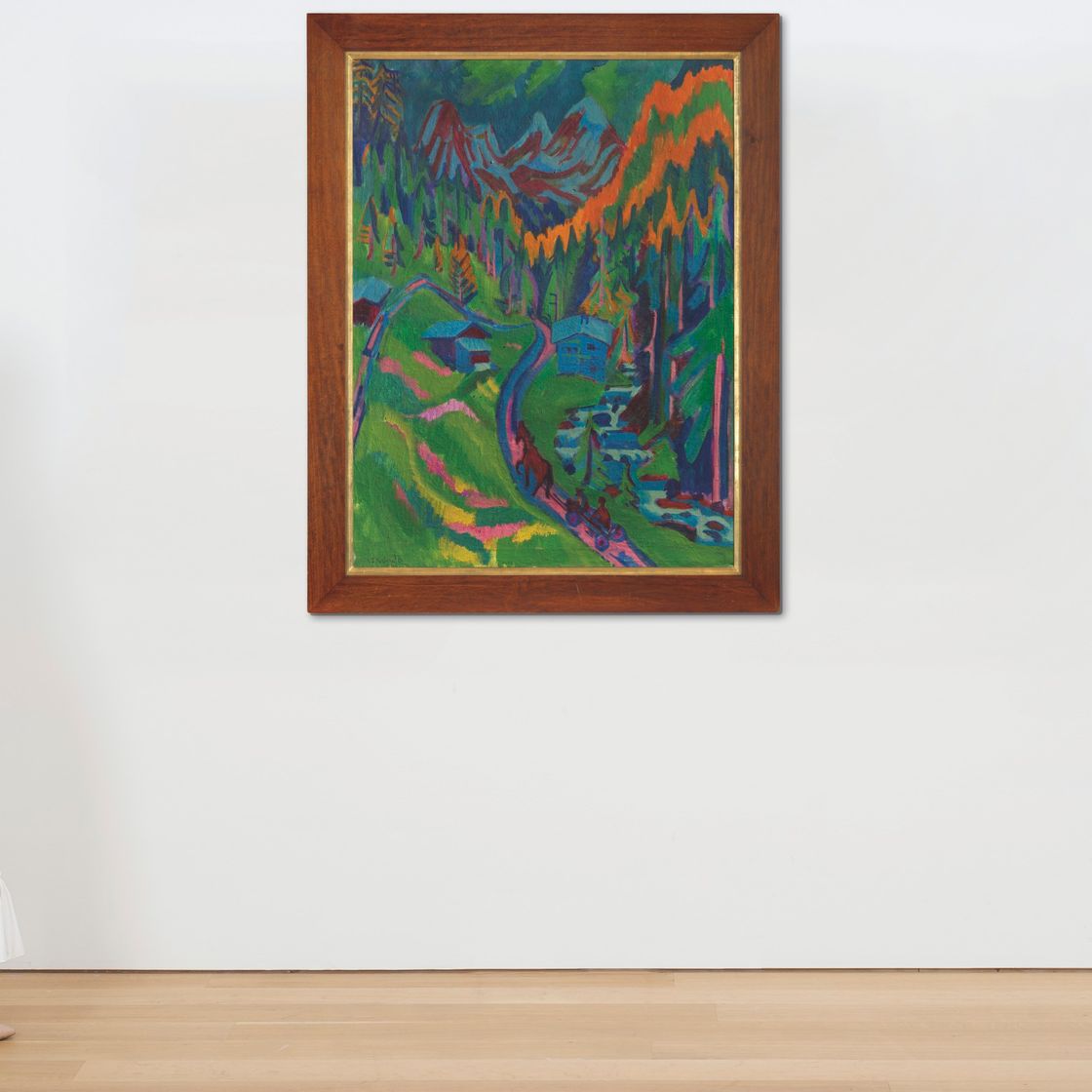 Ernst Ludwig Kirchner — Сертигуег-и-Соммер (справа); Фемарнк - и-сте-мит-гр-и-нем-Химмель (сзади), изображение 4