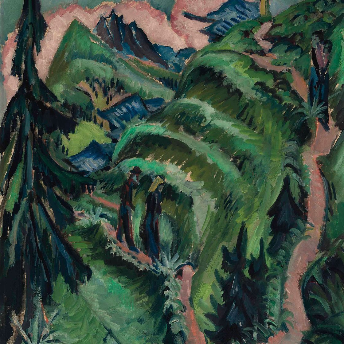 Ernst Ludwig Kirchner — Стафелальп мит Амелфлух, 1918