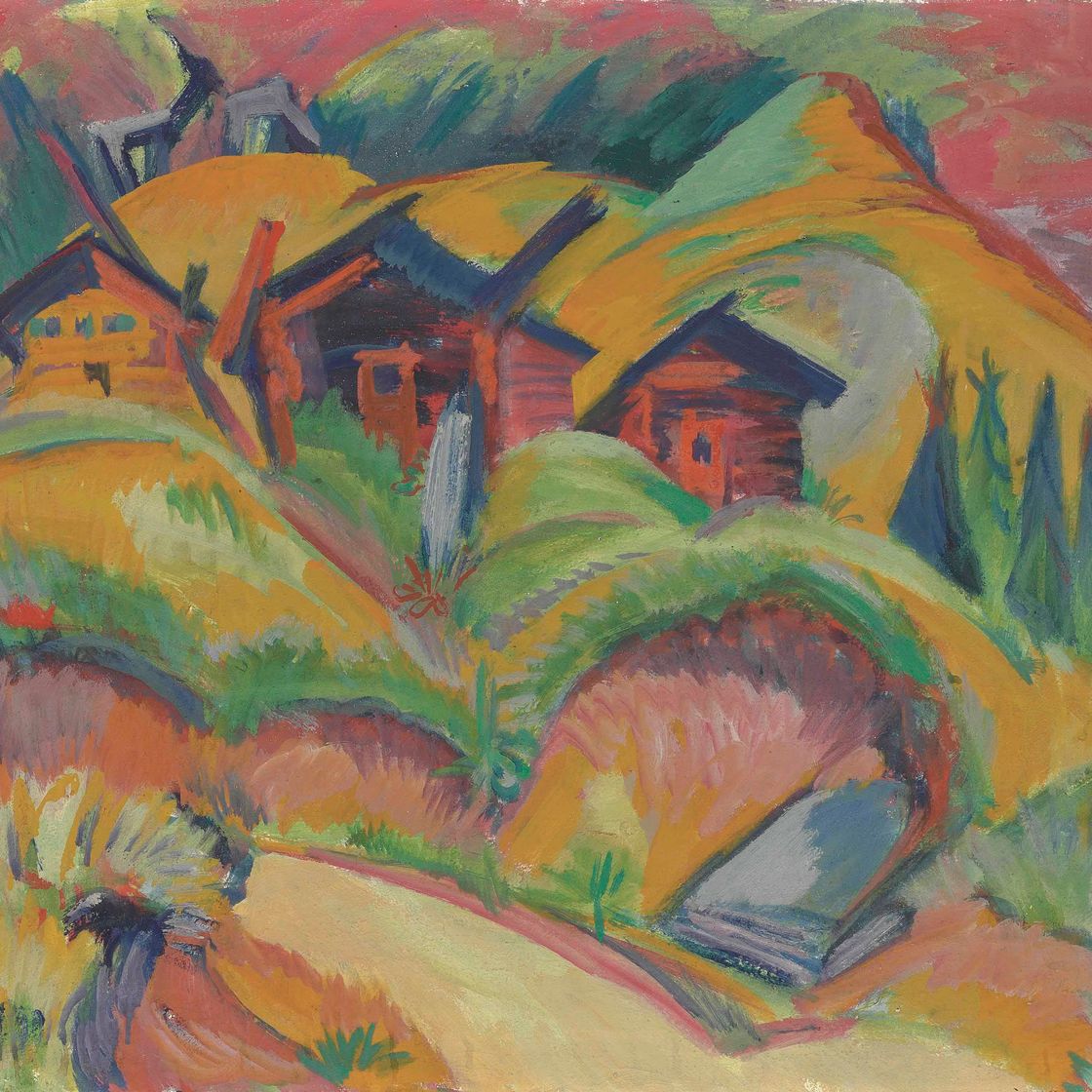 Ernst Ludwig Kirchner — Дорога в Хюттен-ам-Хюгель, Дорога в Хюттен